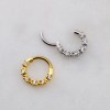 MULTI ROUND CZ BEAD MIX SEPTUM HINGED SEGMENT HOOP RING 316L SURGICAL STEEL MULTI ROUND CZ BEAD MIX SEPTUM HINGED SEGMENT HOOP RING 316L SURGICAL STEEL